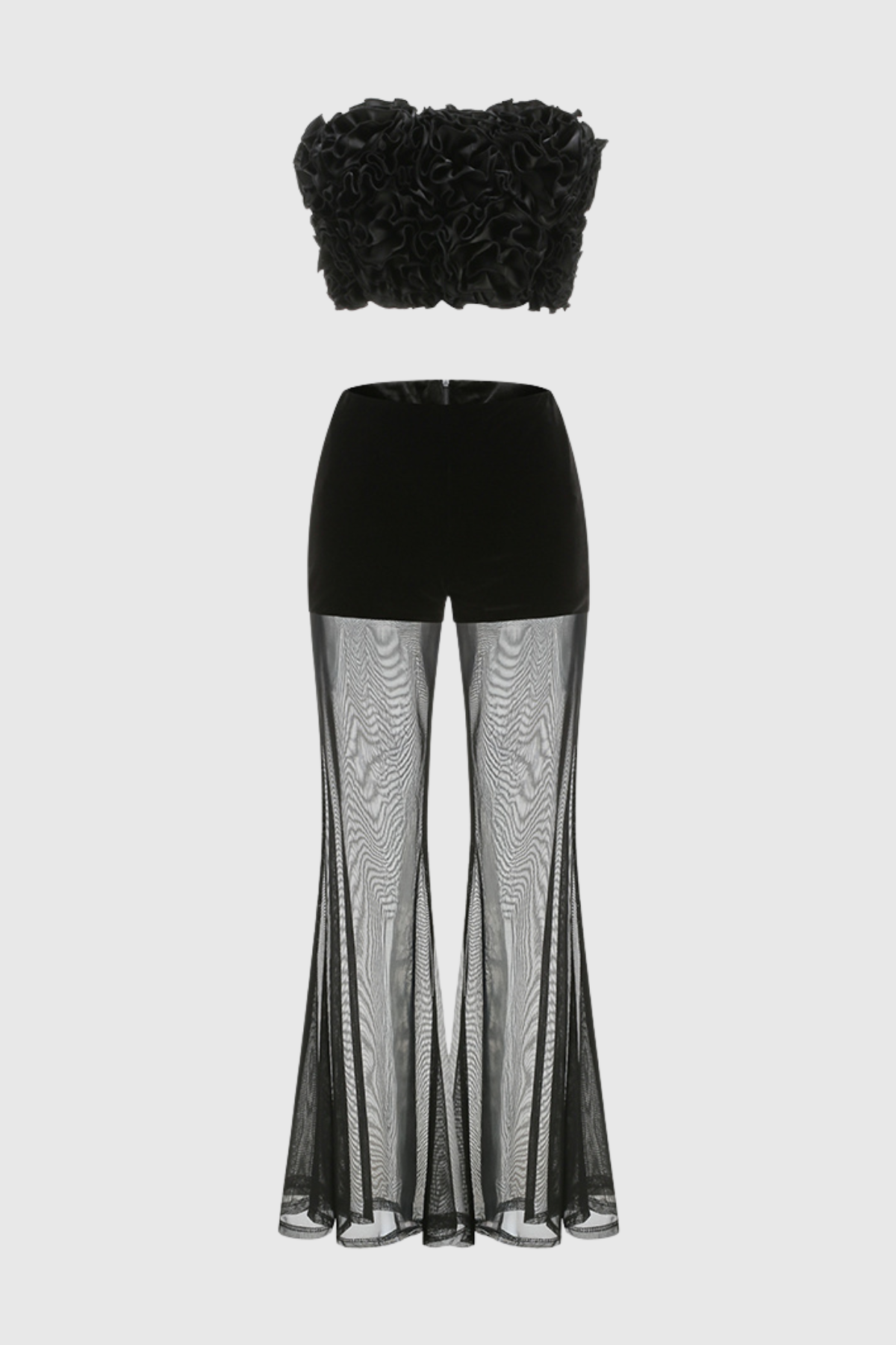 Lilinoe Floral Top & Tulle Pants Set
