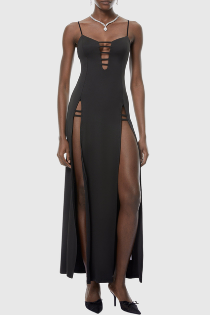 Lilita Cutout Slit Midi Dress