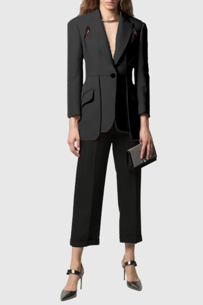 Lillira Cutout Blazer - Black