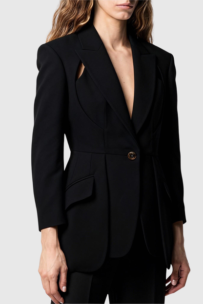 Lillira Cutout Blazer - Black