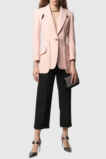 Lillira Cutout Blazer - Pink