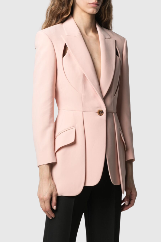 Lillira Cutout Blazer - Pink