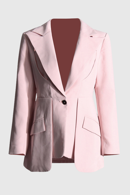 Lillira Cutout Blazer - Pink