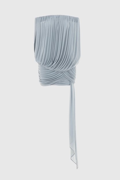 Lipera Off Shoulder Draped Mini Dress