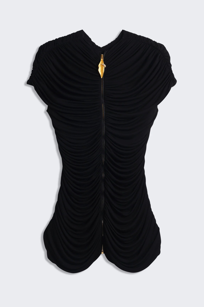 Livana Keyhole Ruched Top