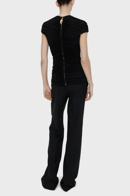 Livana Keyhole Ruched Top