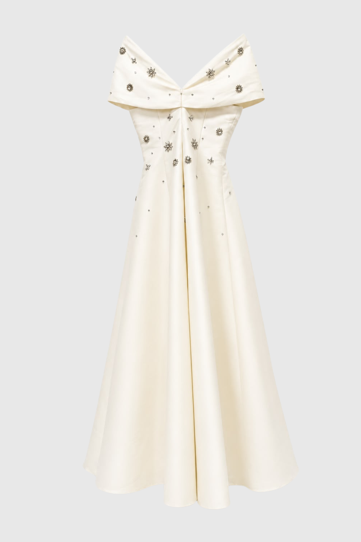 Lolene Crystal Off Shoulder Maxi Dress
