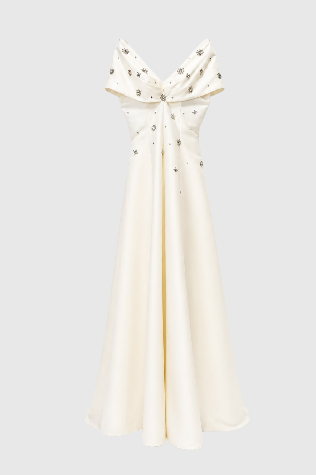 Lolene Crystal Off Shoulder Maxi Dress