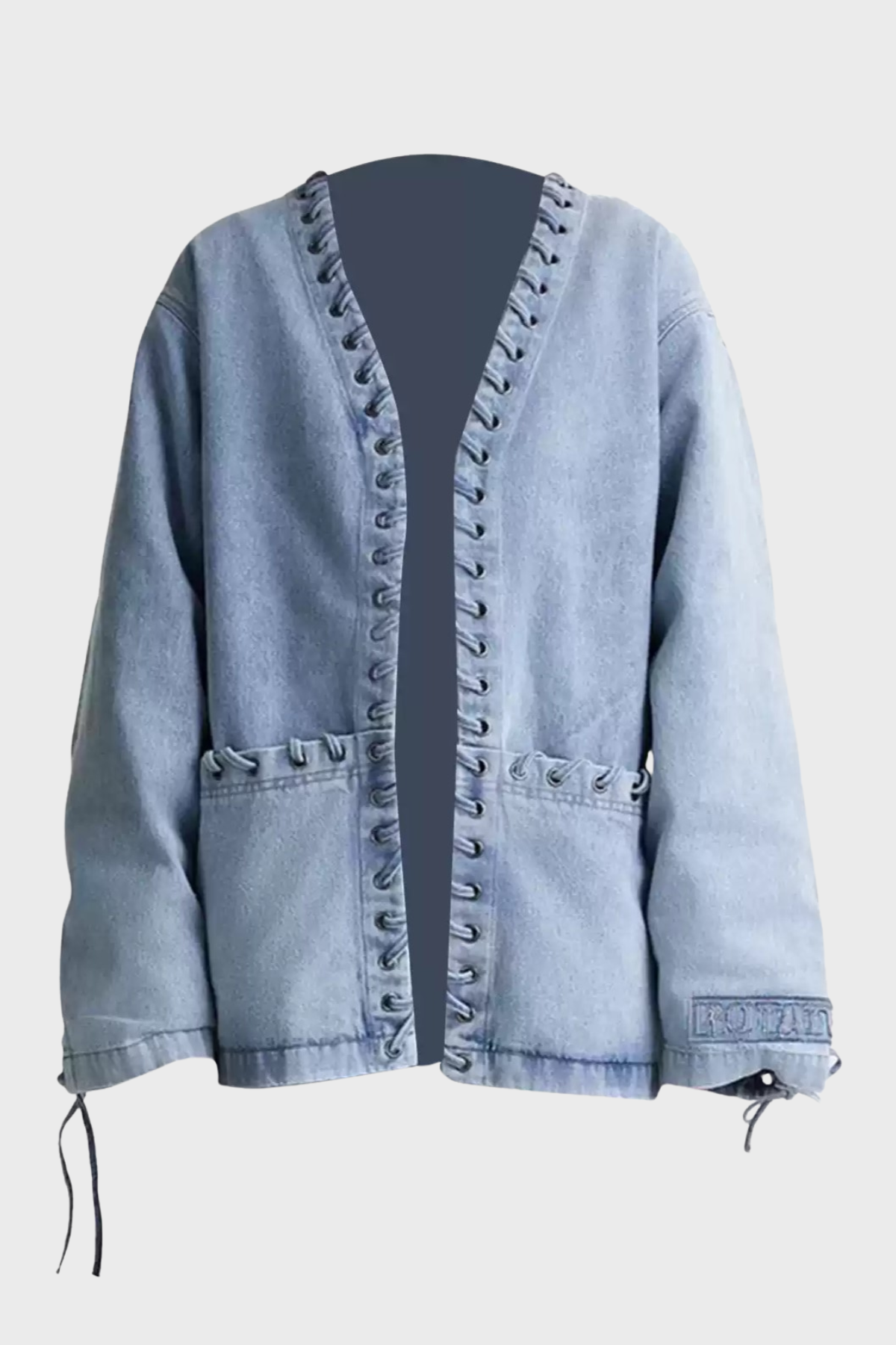 Lopa Lace Up Denim Jacket
