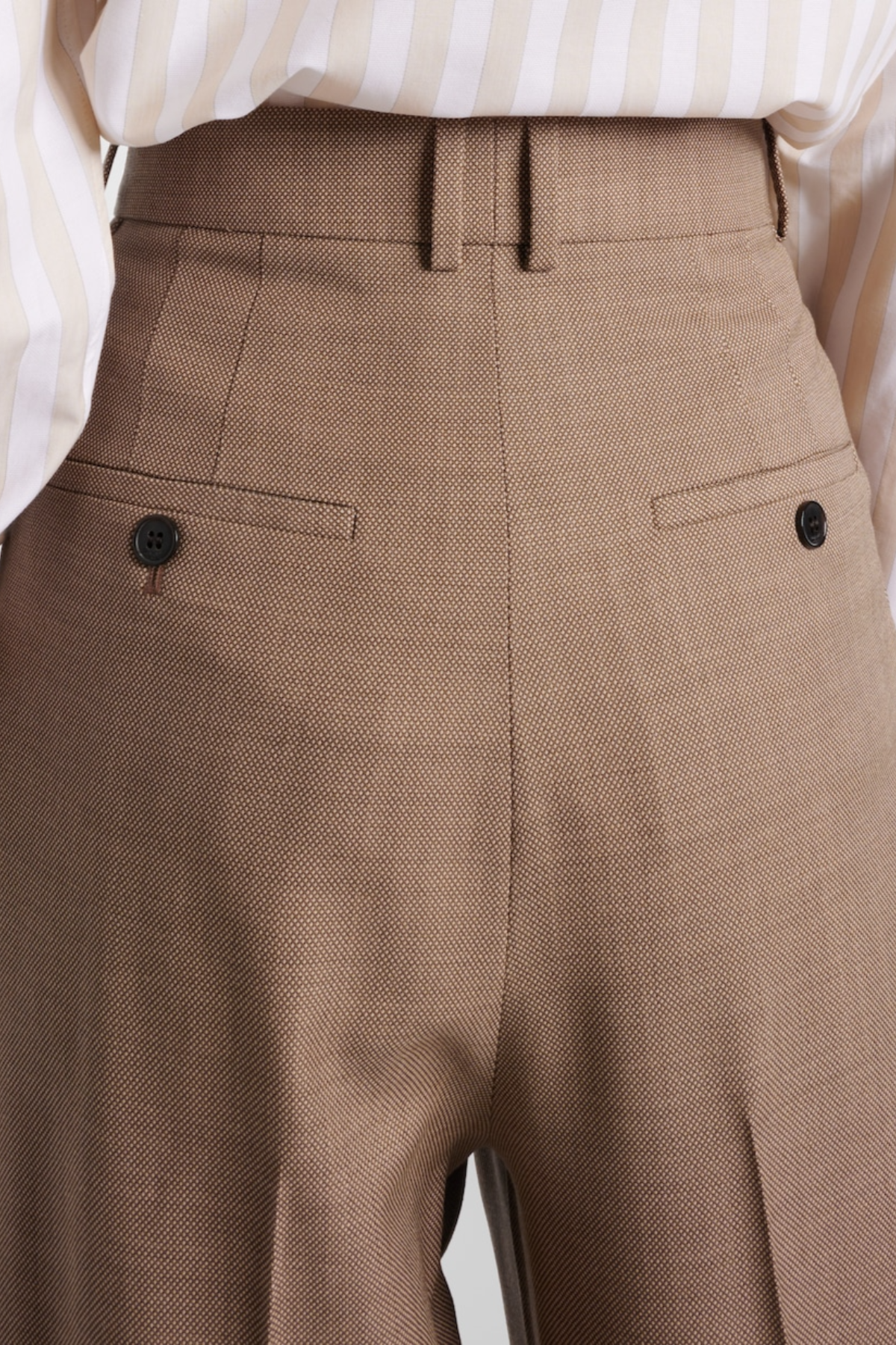 Lorra Double Breasted Wool Blazer - Beige