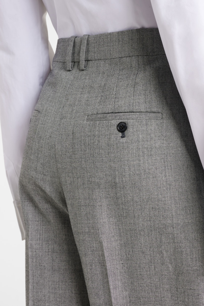 Lorra Double Breasted Wool Blazer - Grey