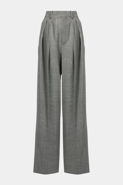 Lorra Double Breasted Wool Blazer - Grey