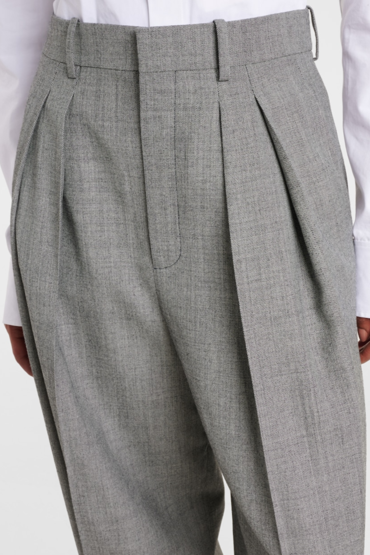 Lorra Double Breasted Wool Blazer - Grey
