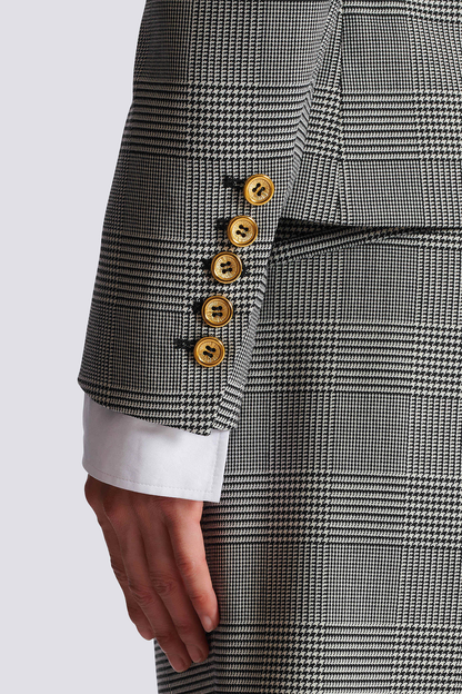 Lprol Plaid Buttoned Blazer