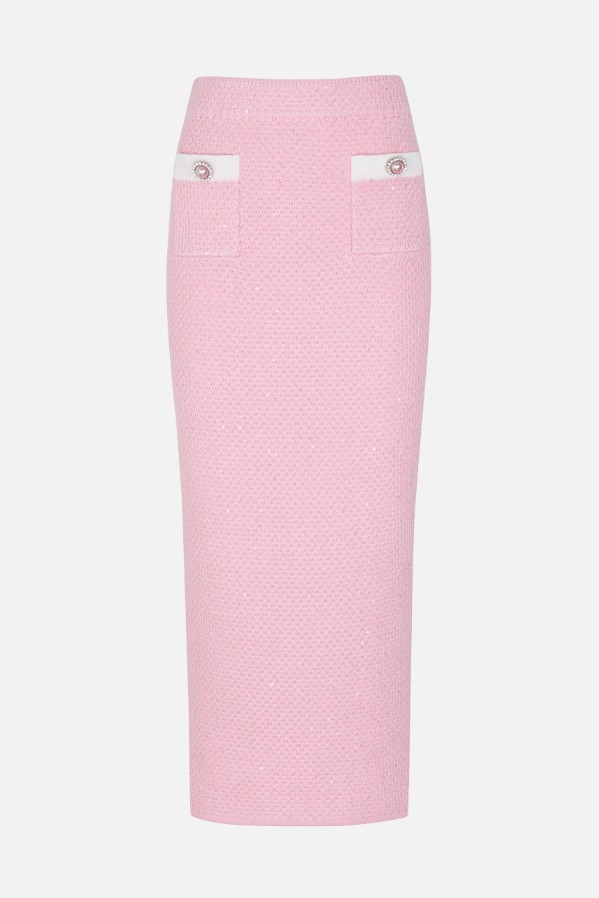 Luaia Floral Sequin Embellished Knit Top - Pink
