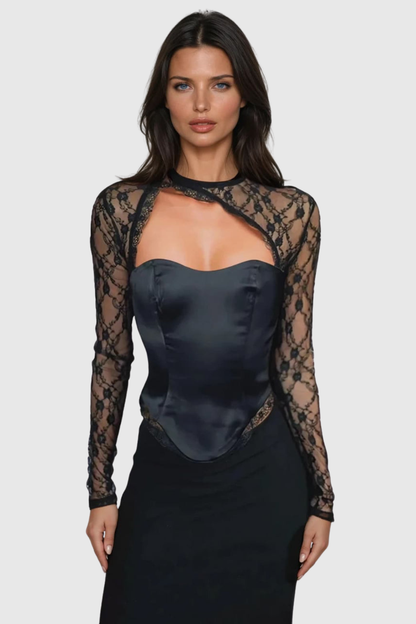 Luanz Lace Cutout Top