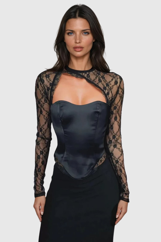 Luanz Lace Cutout Top