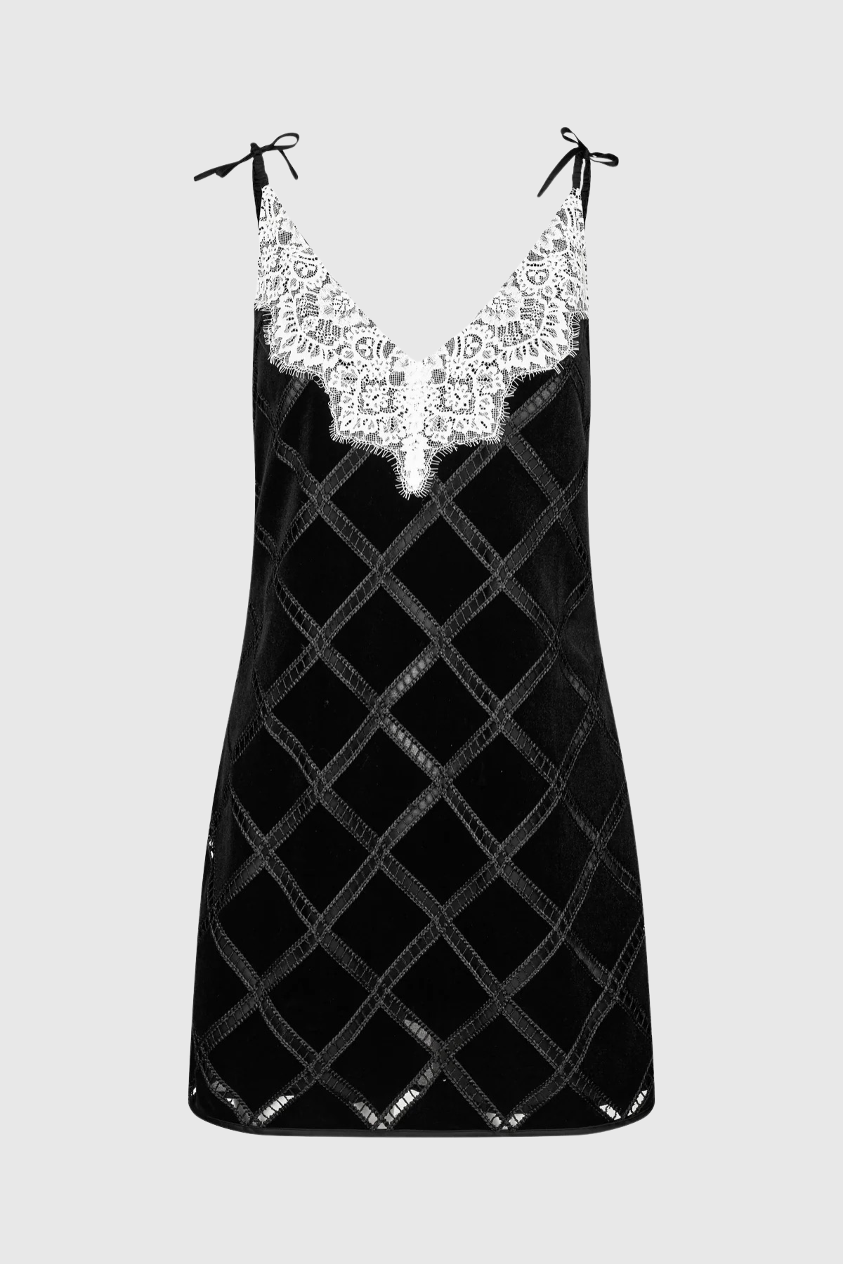 Lucacz Lace Trim Mini Dress