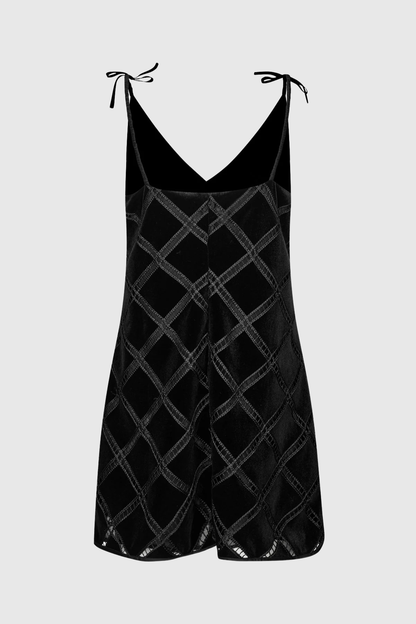 Lucacz Lace Trim Mini Dress