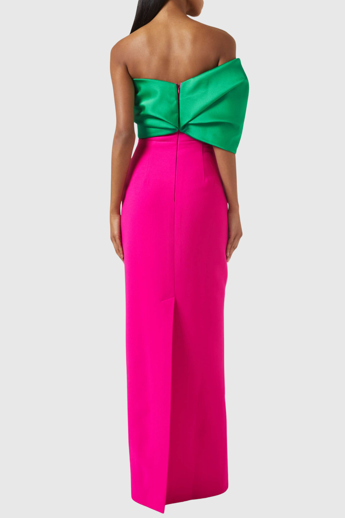 Lukas Strapless Contrast Maxi Dress