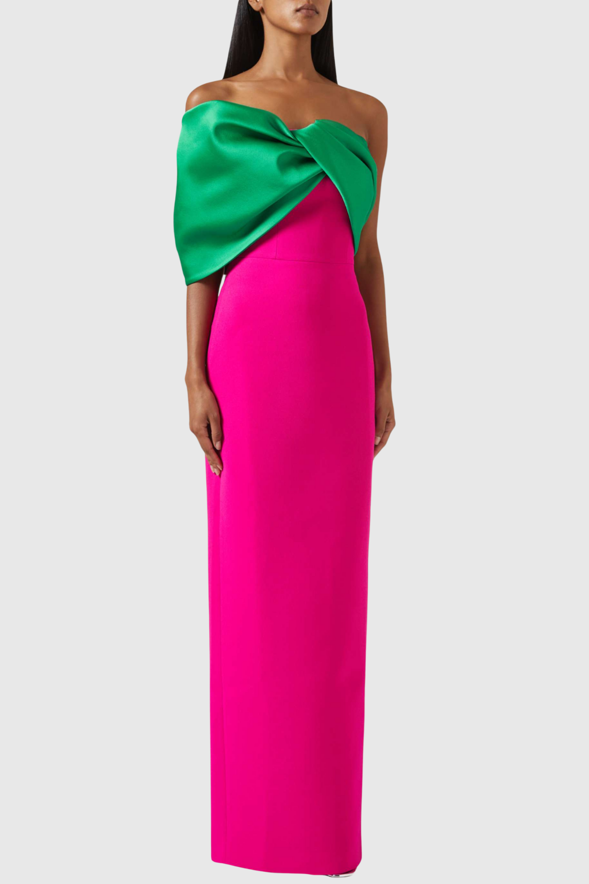 Lukas Strapless Contrast Maxi Dress