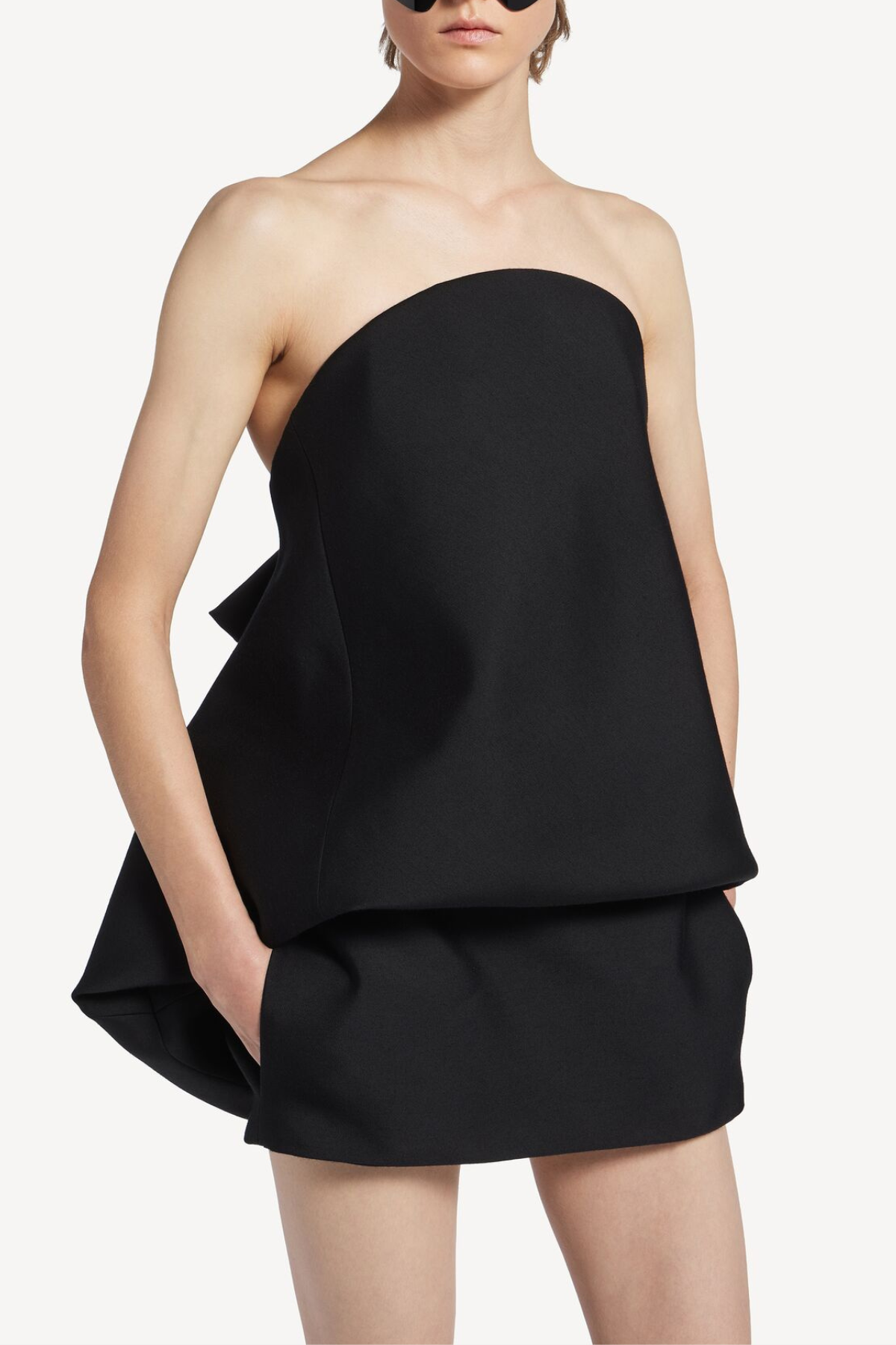 Lumina Strapless Draped Mini Dress