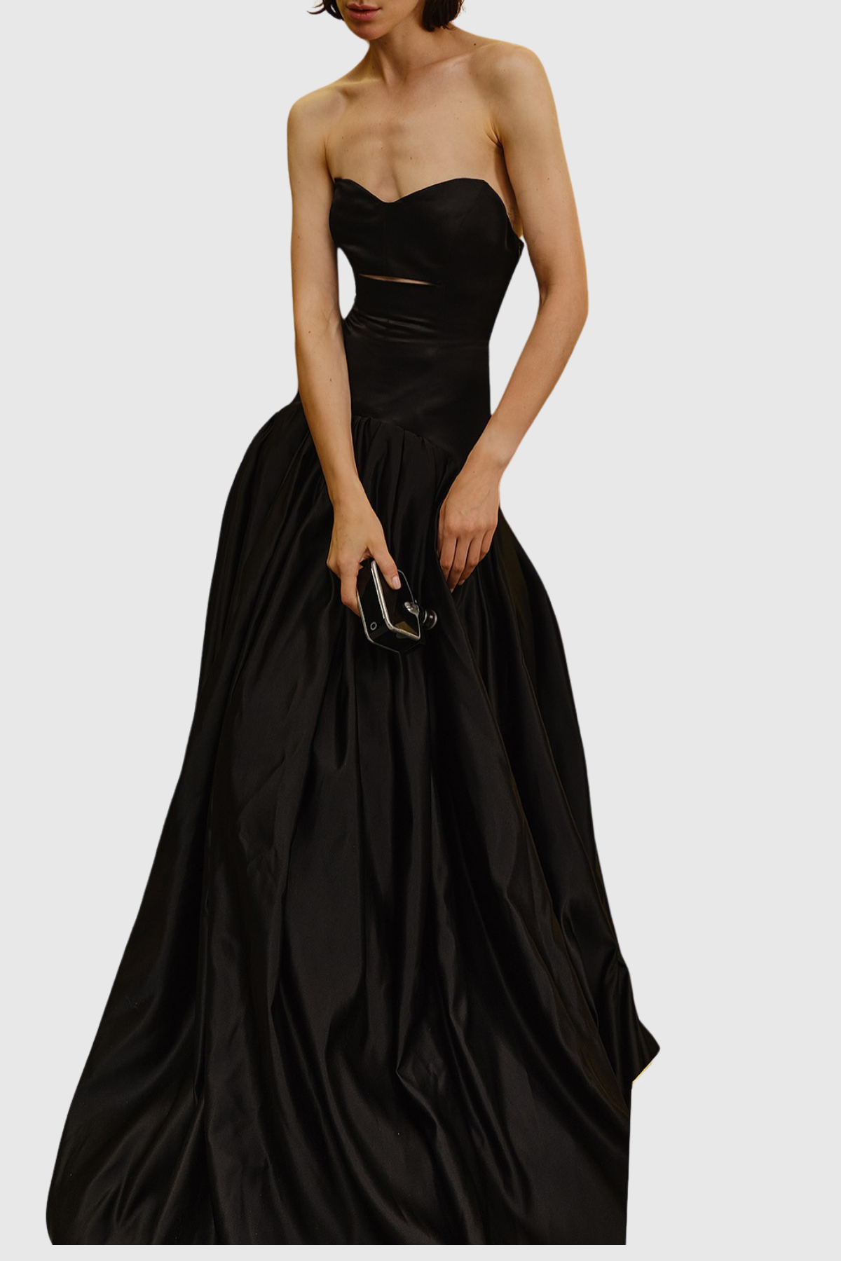 Lvren Strapless Cutout Ball Maxi Dress