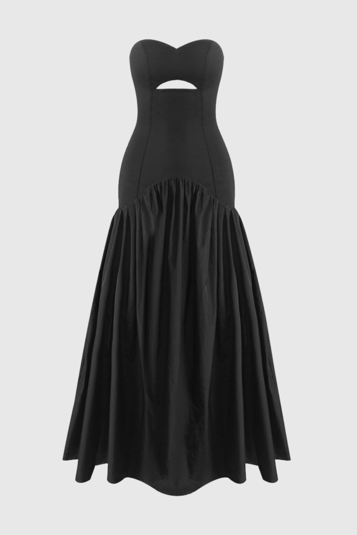 Lvren Strapless Cutout Ball Maxi Dress