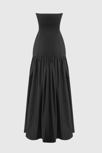 Lvren Strapless Cutout Ball Maxi Dress