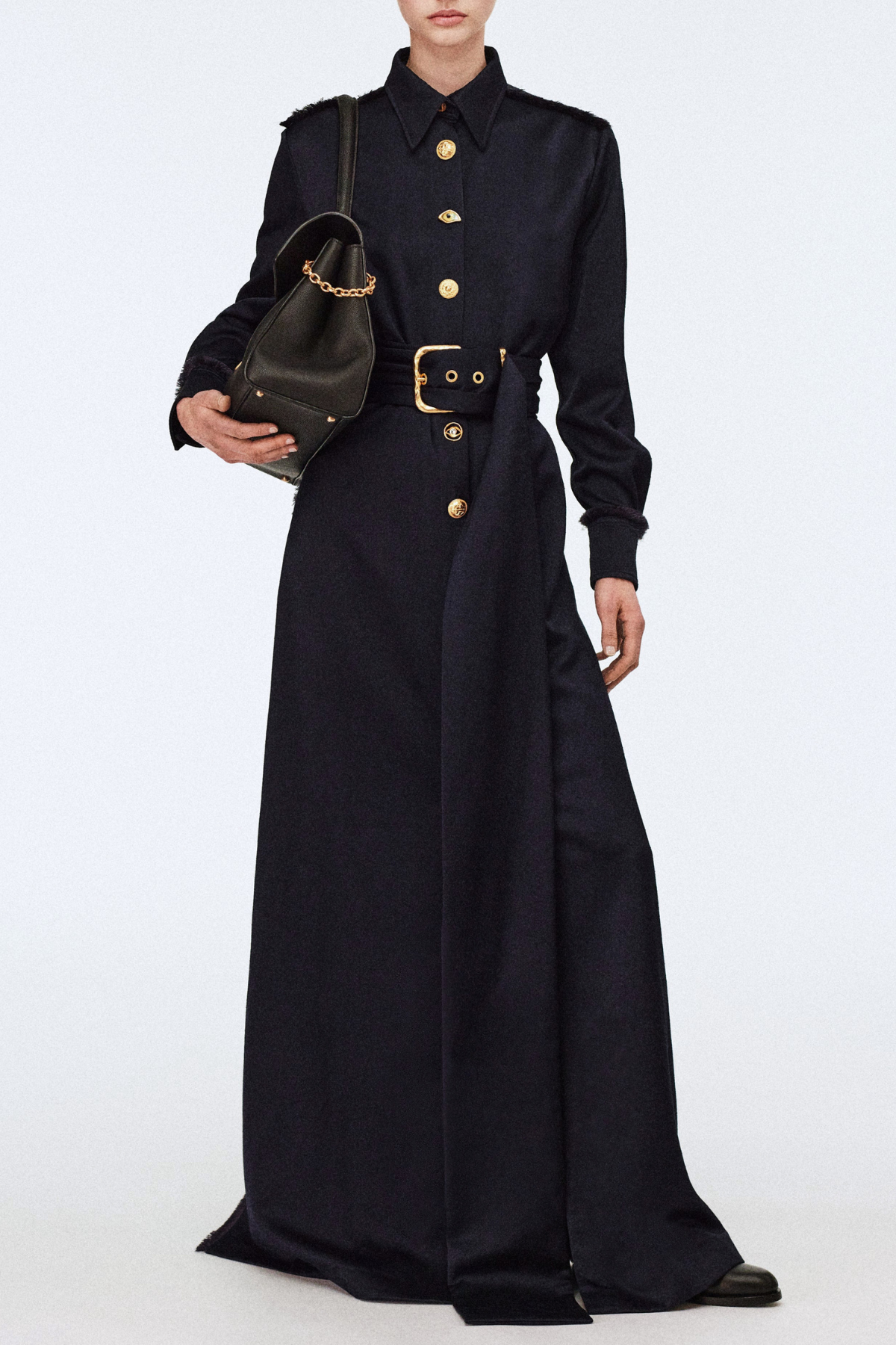 Lylea Belted Maxi Shirt Dress
