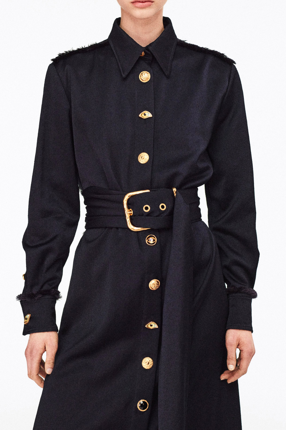 Lylea Belted Maxi Shirt Dress