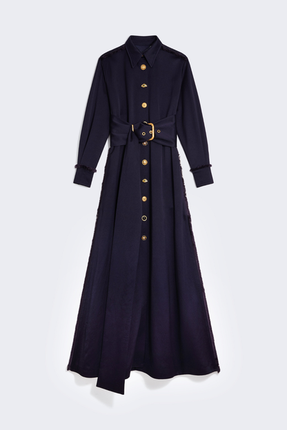 Lylea Belted Maxi Shirt Dress