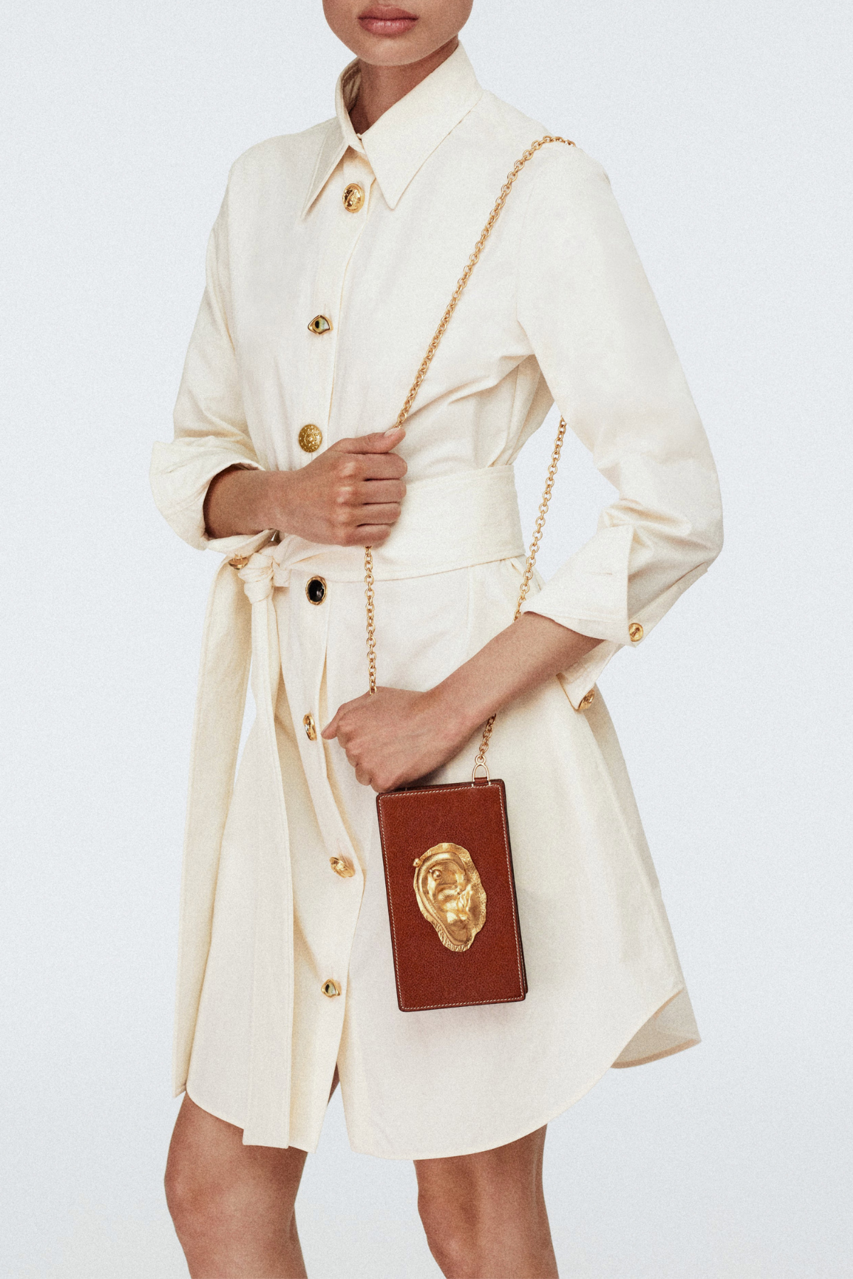 Lylea Belted Mini Shirt Dress