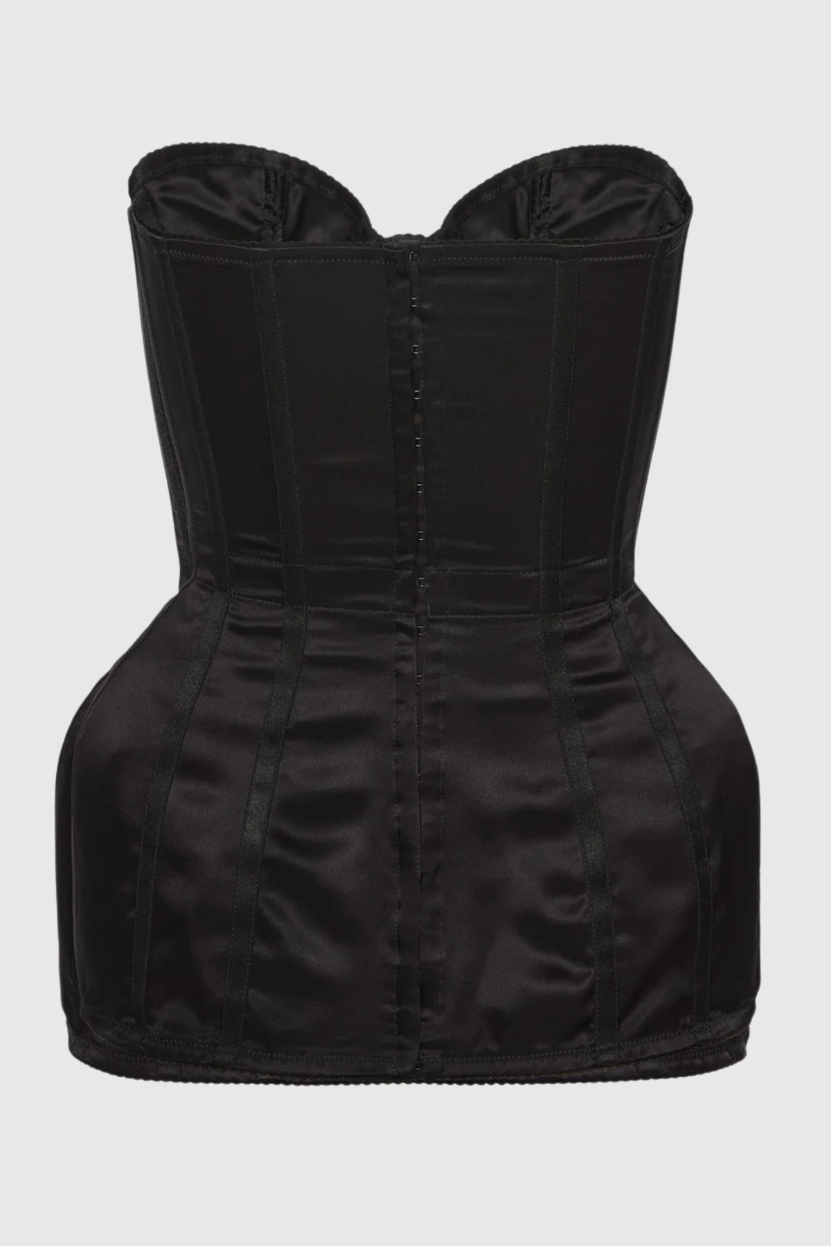 Madiaza Satin Corset - Black
