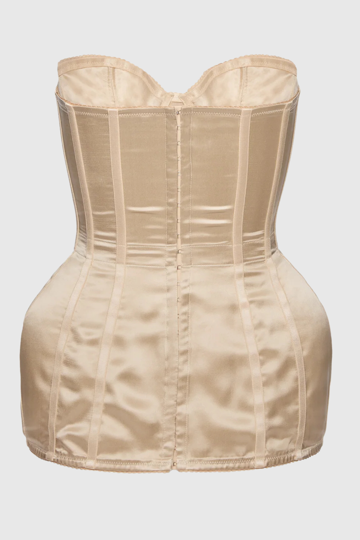 Madiaza Satin Corset - Nude