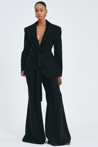 Mahare Plunge Wrap Blazer