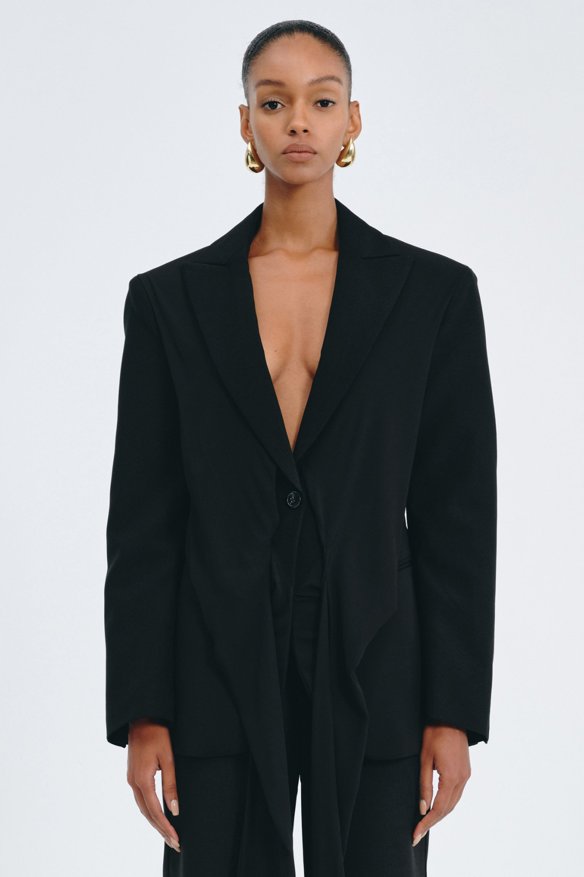 Mahare Plunge Wrap Blazer