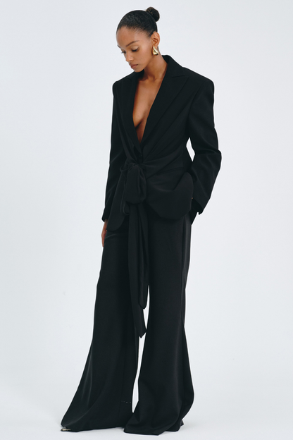 Mahare Plunge Wrap Blazer