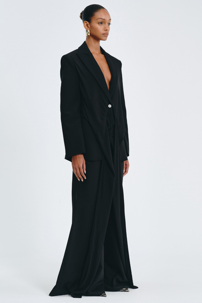 Mahare Plunge Wrap Blazer