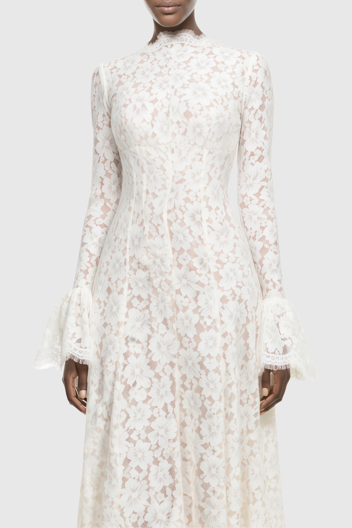 Mairea Floral Lace Maxi Dress