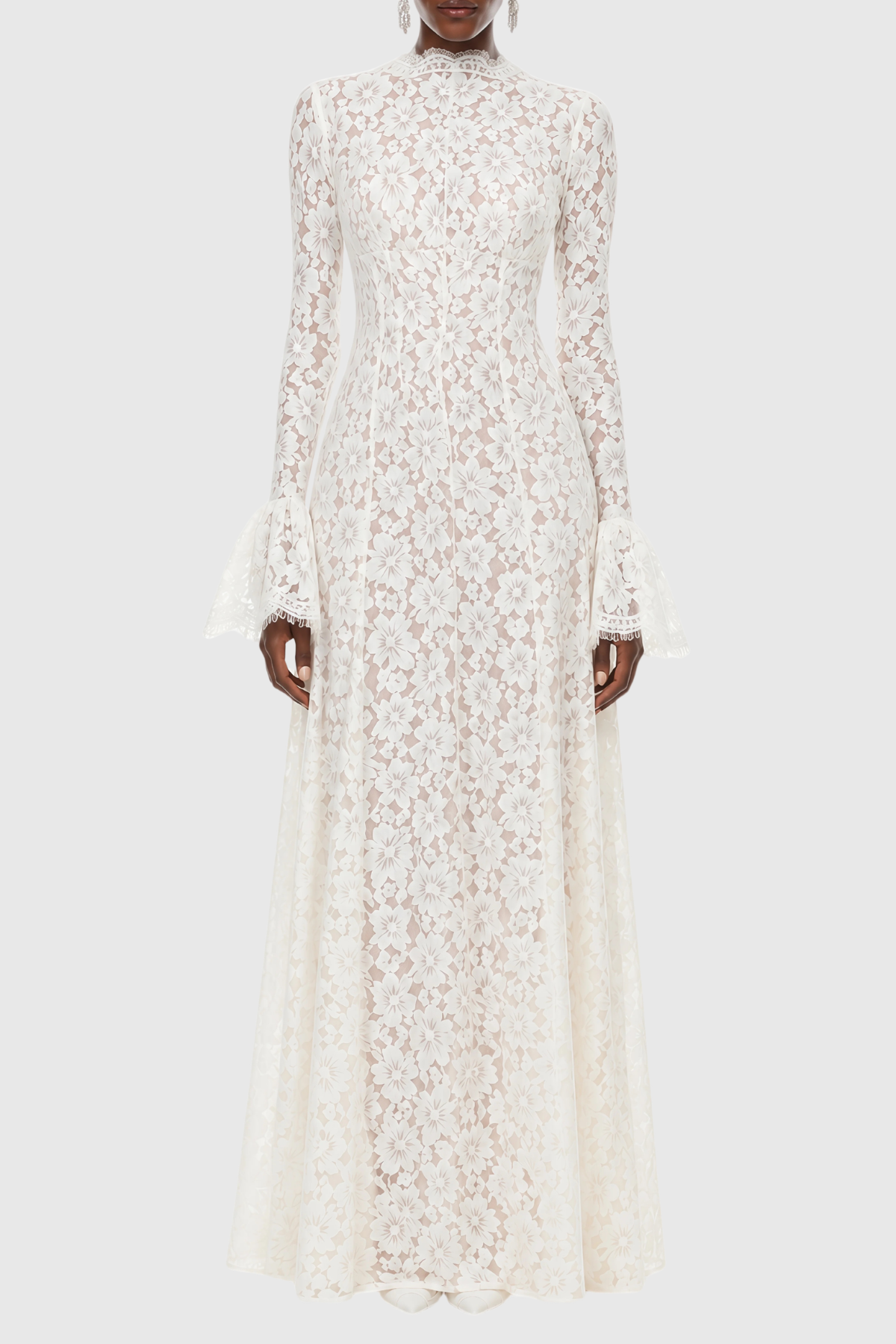 Mairea Floral Lace Maxi Dress