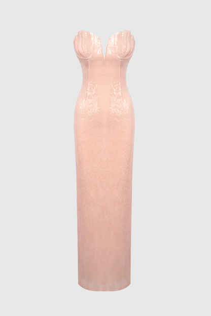Majas Strapless Shell Sequin Maxi Dress