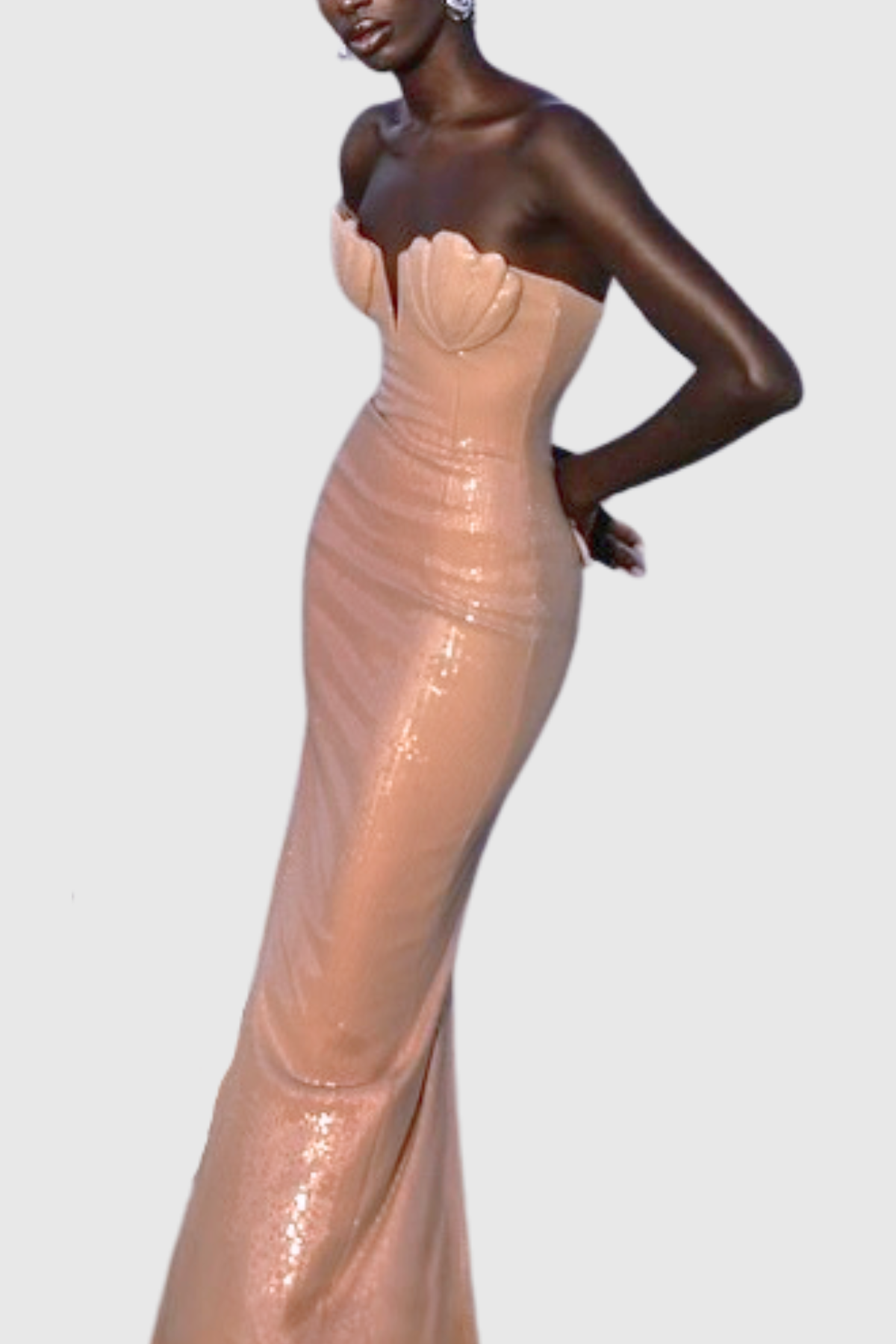 Majas Strapless Shell Sequin Maxi Dress