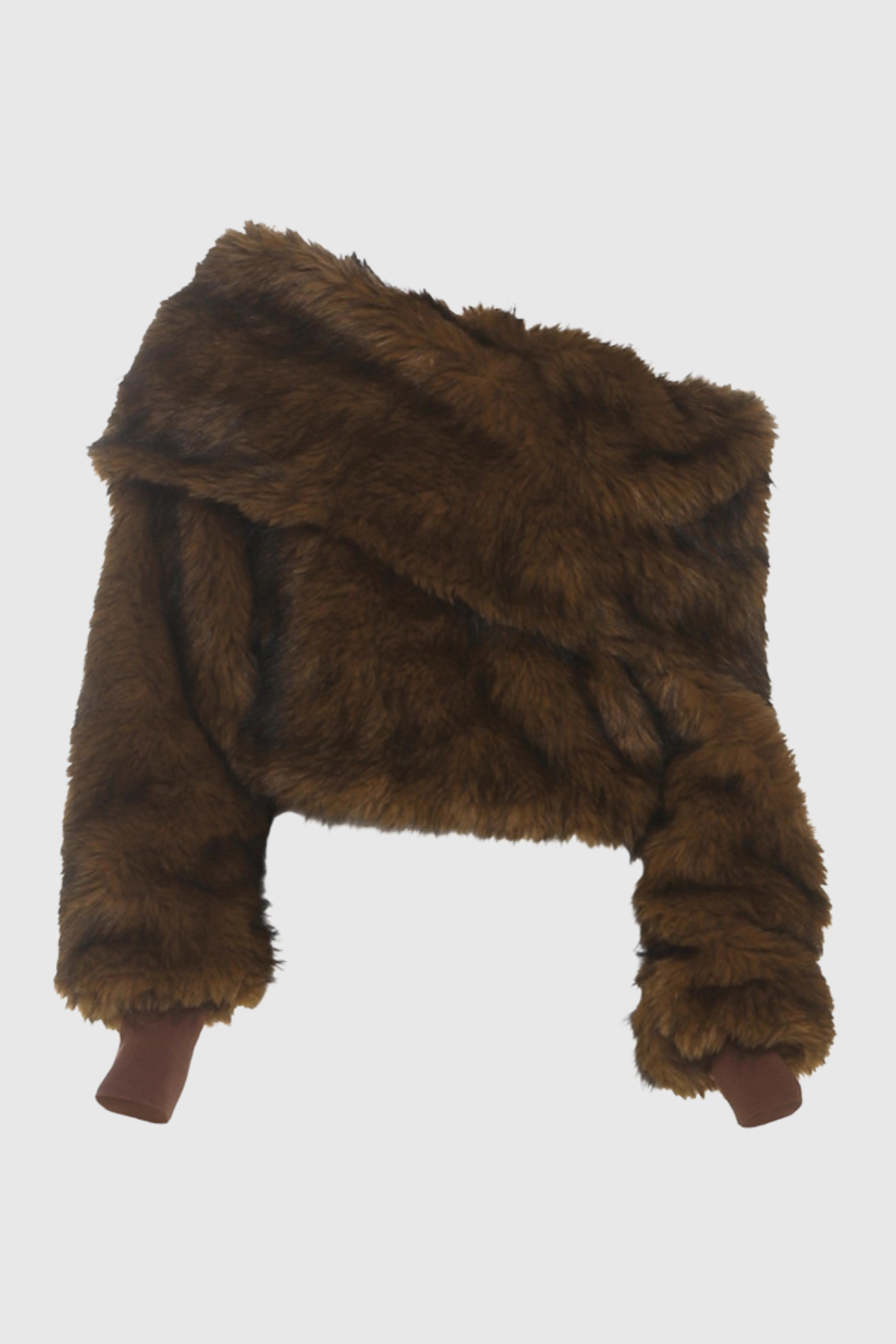 Manju Faux Fur Off Shoulder Top