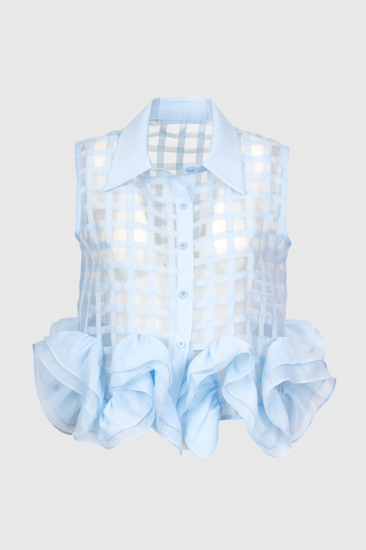 Maranat Ruffle Top - Blue