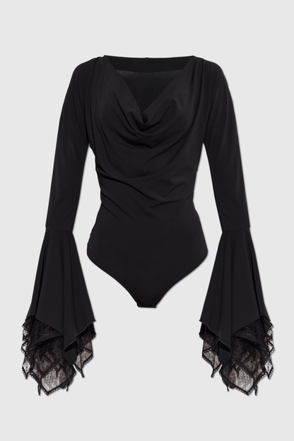 Margota Lace Sleeve Bodysuit