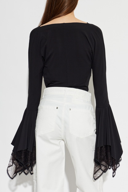 Margota Lace Sleeve Bodysuit
