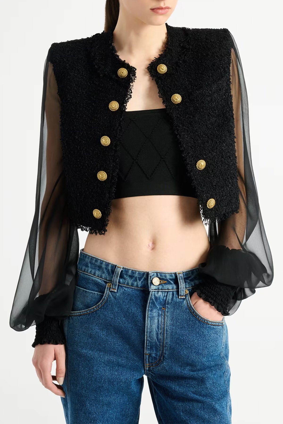 Mariane Cropped Tweed Jacket