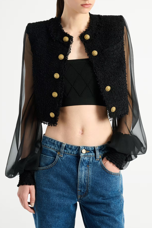 Mariane Cropped Tweed Jacket
