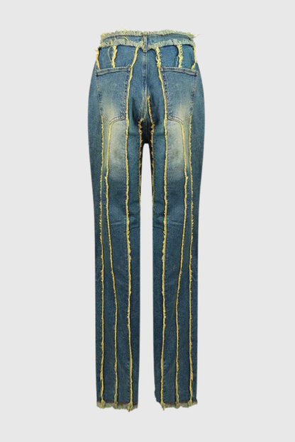 Maribel Fringe Panel Jeans